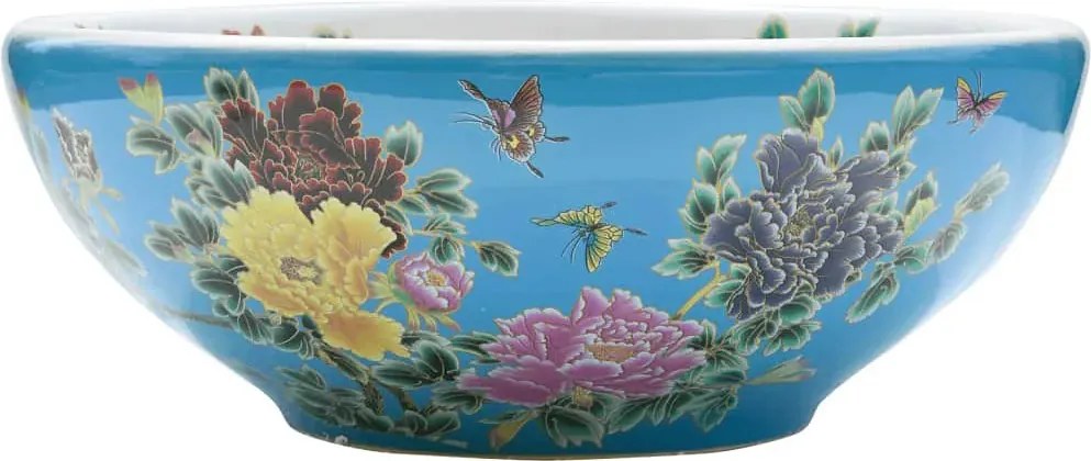 Ceramiczna umywalka nablatowa ze zdobieniami T7-T58