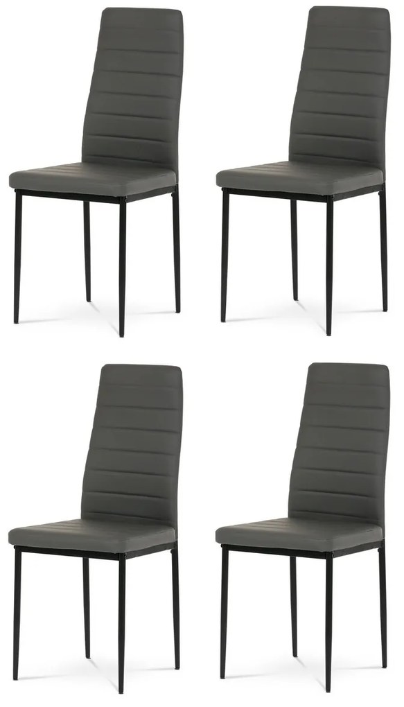 Zestaw krzeseł do jadalni DCL-372 GREY, 4 szt.