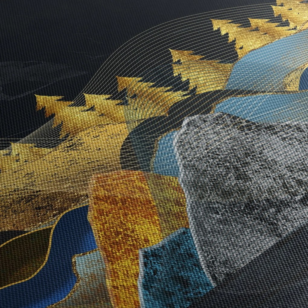 Obraz - Złote Góry (170x50 cm)