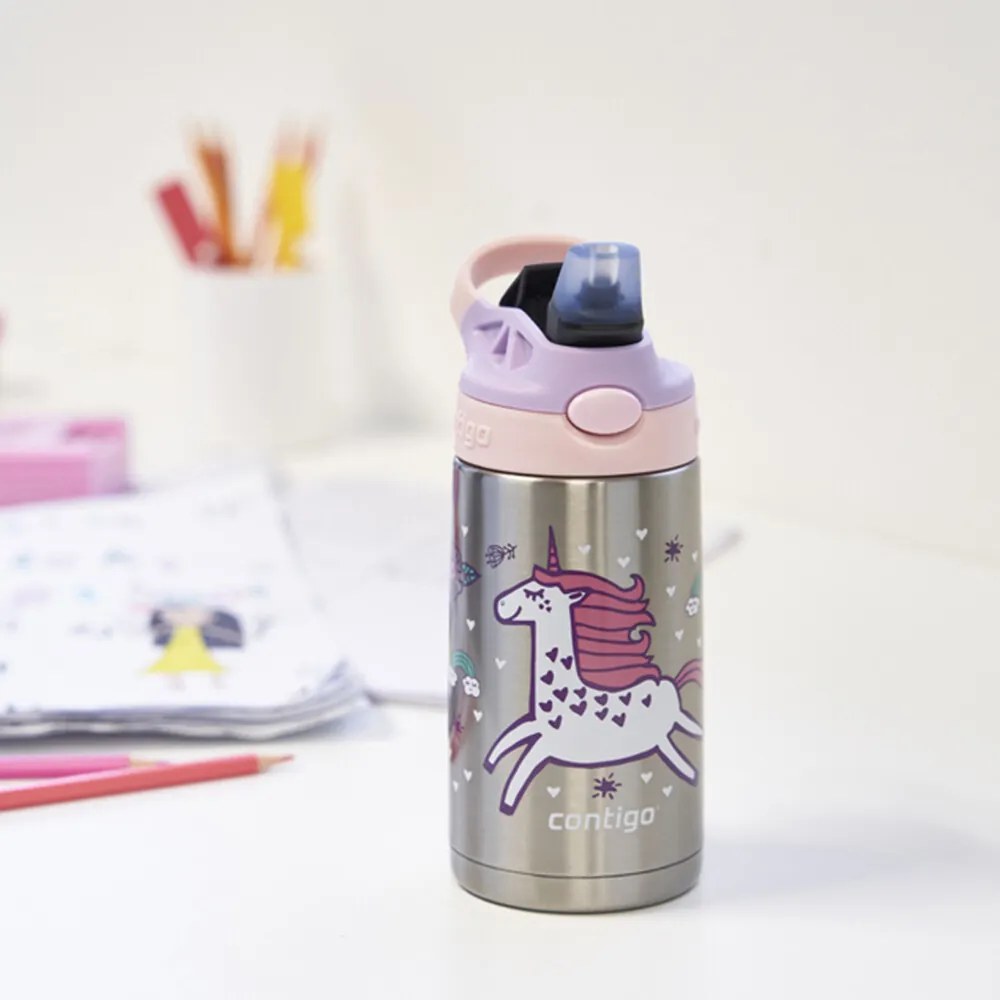 Contigo Dziecięca butelka termiczna Easy Clean 380 ml Strawberry Unicorn