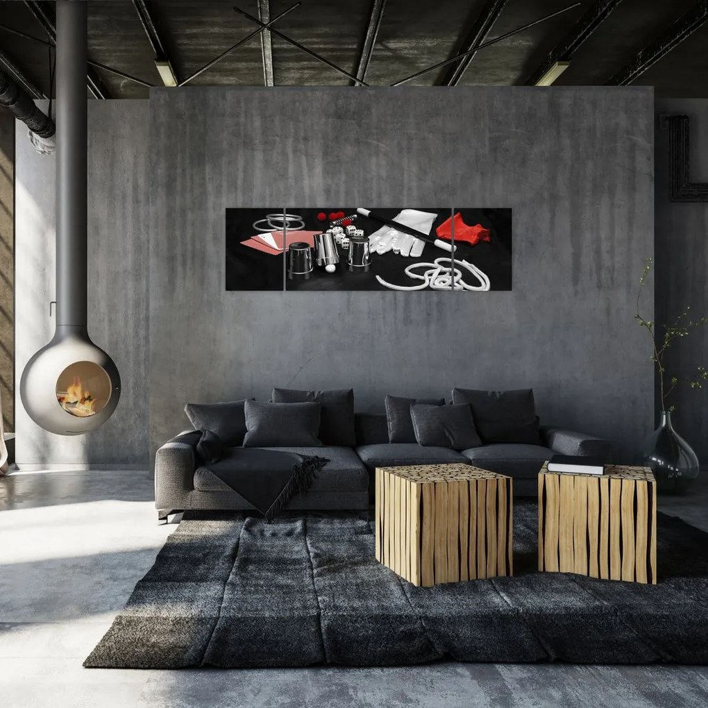 Obraz rzeczy magika (170x50 cm)