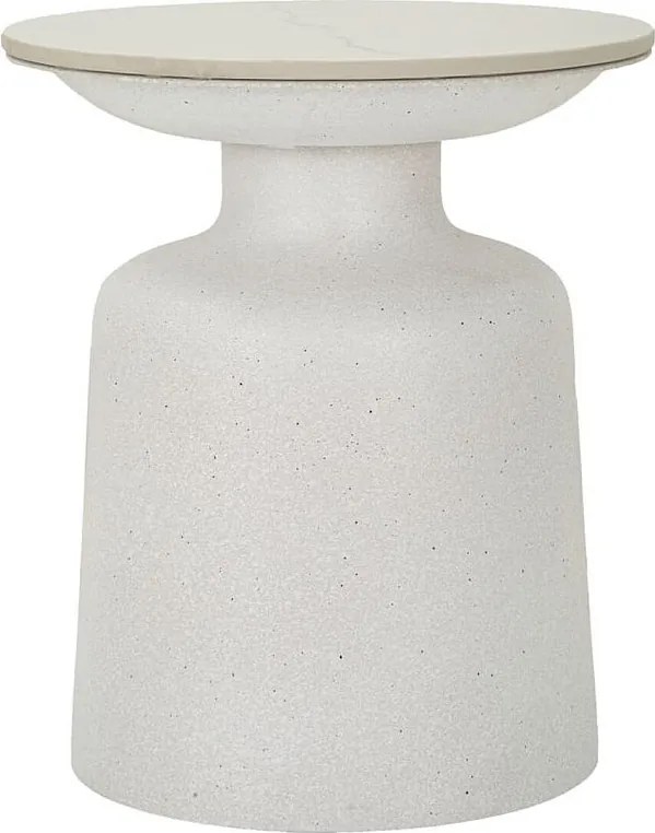 Stolik Kawowy VKH526, Biały, 40x40x47 cm, Kendra Home