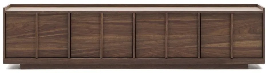 Brązowa szafka pod TV w dekorze orzecha 200x47x40 cm Onix – Kave Home