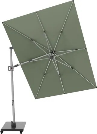 HYPERION 330 x 240 PRESTIGE - luksusowy huśtawkowy parasol ogrodowy z bocznym drążkiem : Kolor parasola - Khaki