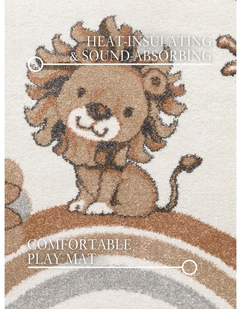 Kremowy dywan dziecięcy ø160 cm Roar like a Lion – Villeroy&amp;Boch