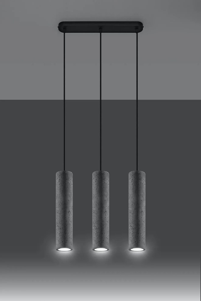 Industrialna lampa wisząca betonowa - 5X EX573 S7-C52