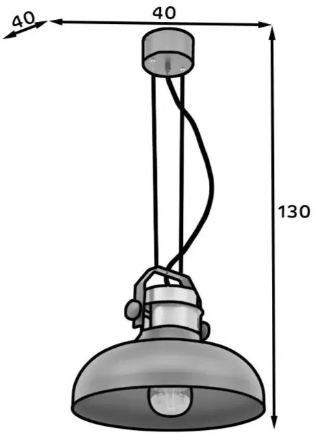 Lampa wisząca STEALLE czarna/złota ELTAP