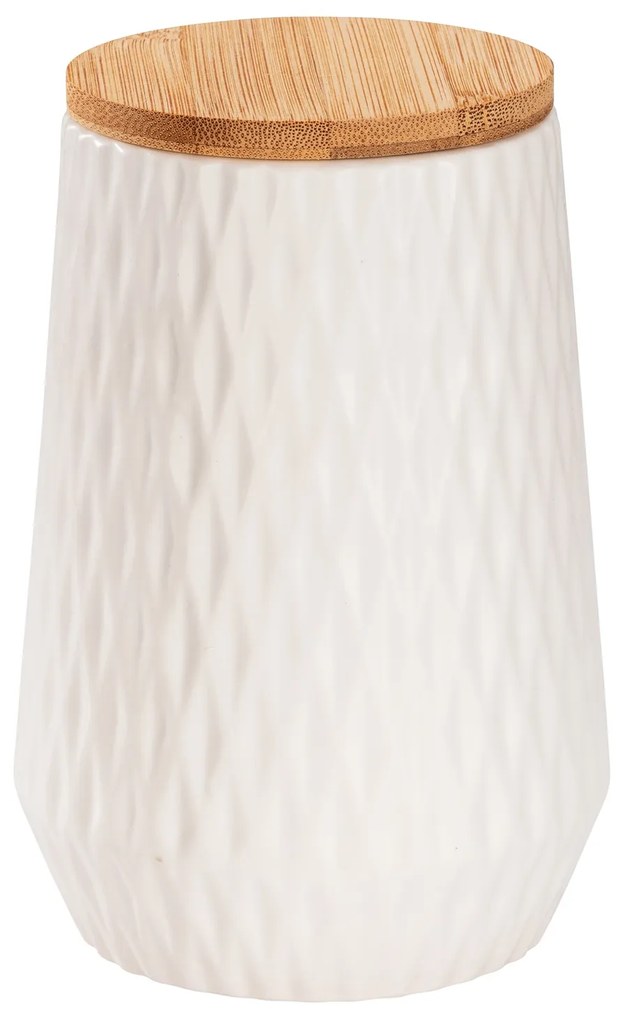 Pojemniki kuchenne ceramiczne DIAMOND, bambusowa pokrywa, 3 x 0,6 l, WENKO