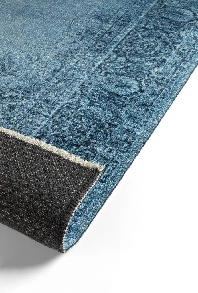 Dywan vintage Marylou niebieski 80 cm x 195 cm