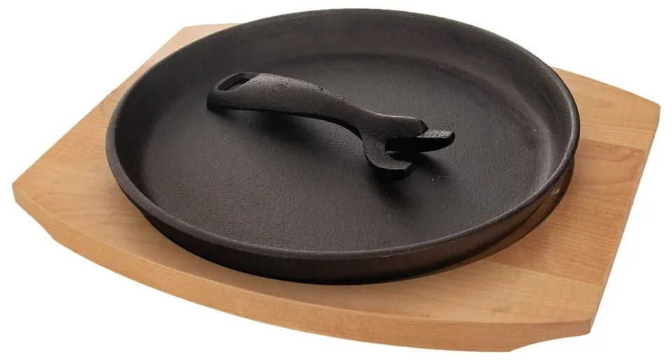 Żeliwna patelnia do grillowania z odpinaną rączką ø 22 cm LITINA – Orion
