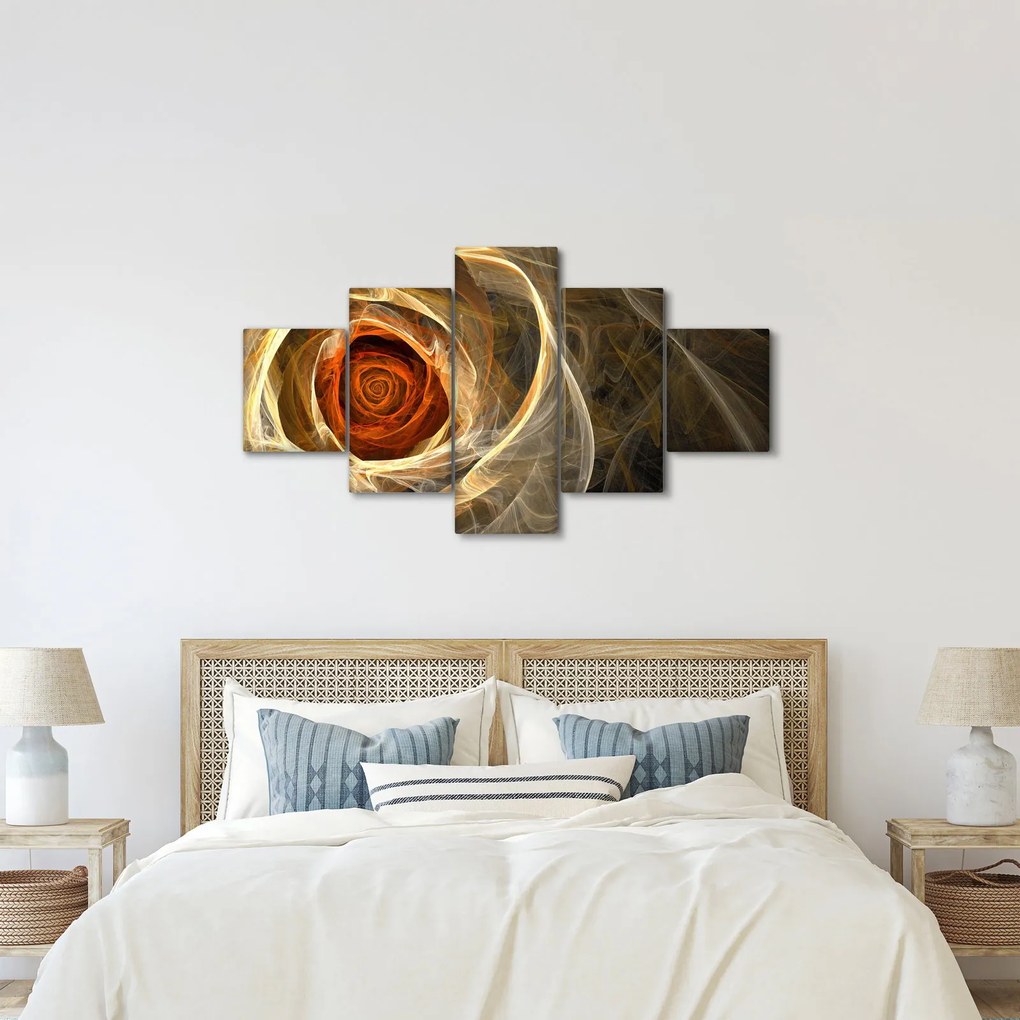 Obraz - Róża w artystycznym duchu (125x70 cm)