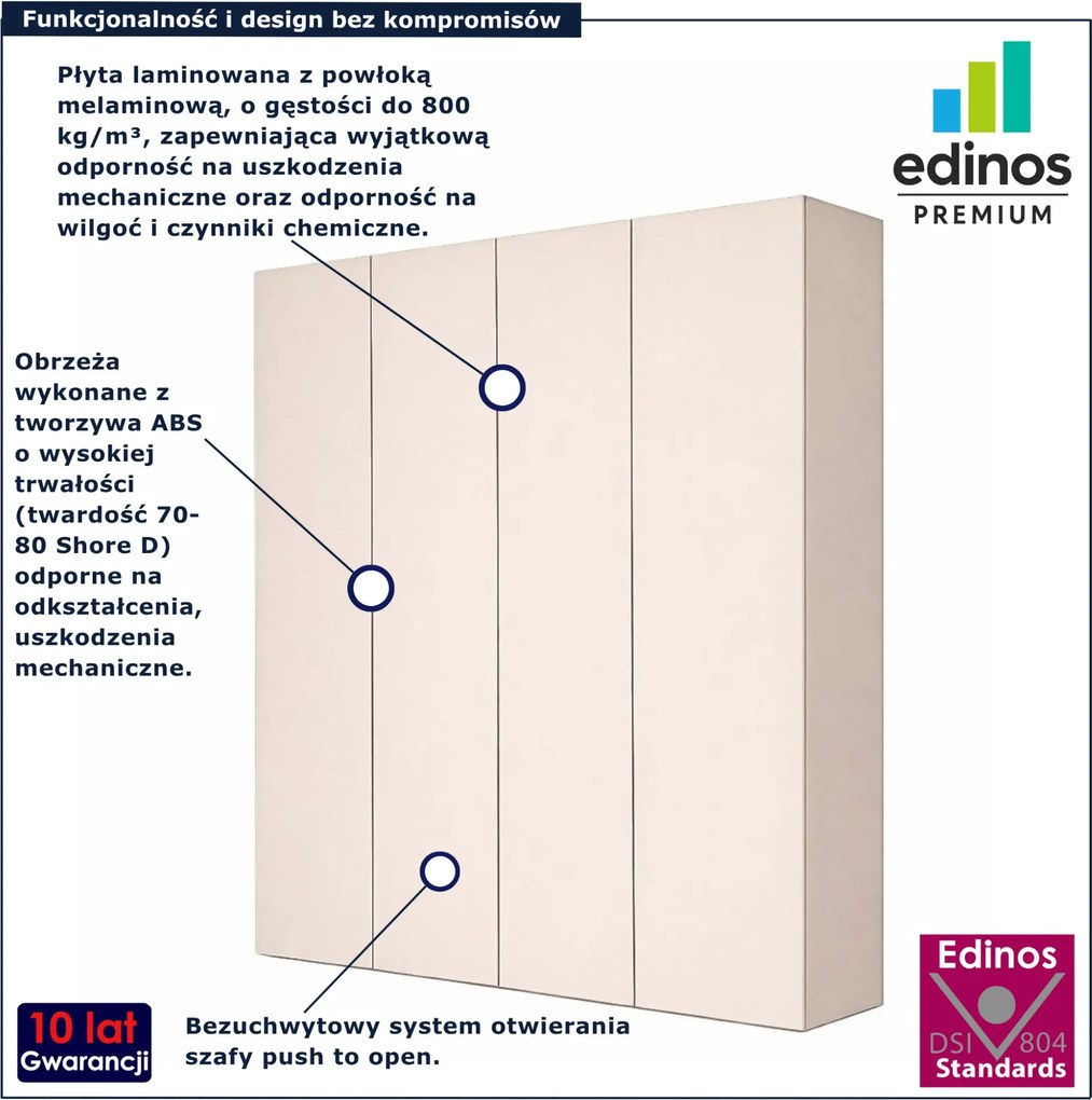 Kaszmirowa skandynawska szafa na ubrania R9-T67