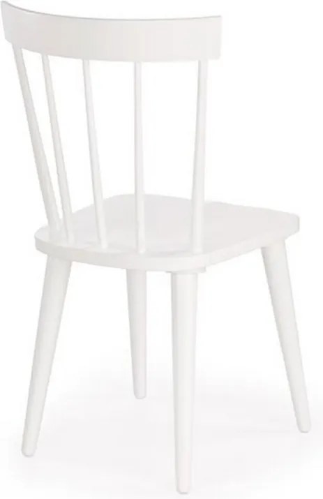 Białe drewniane krzesło Barkley