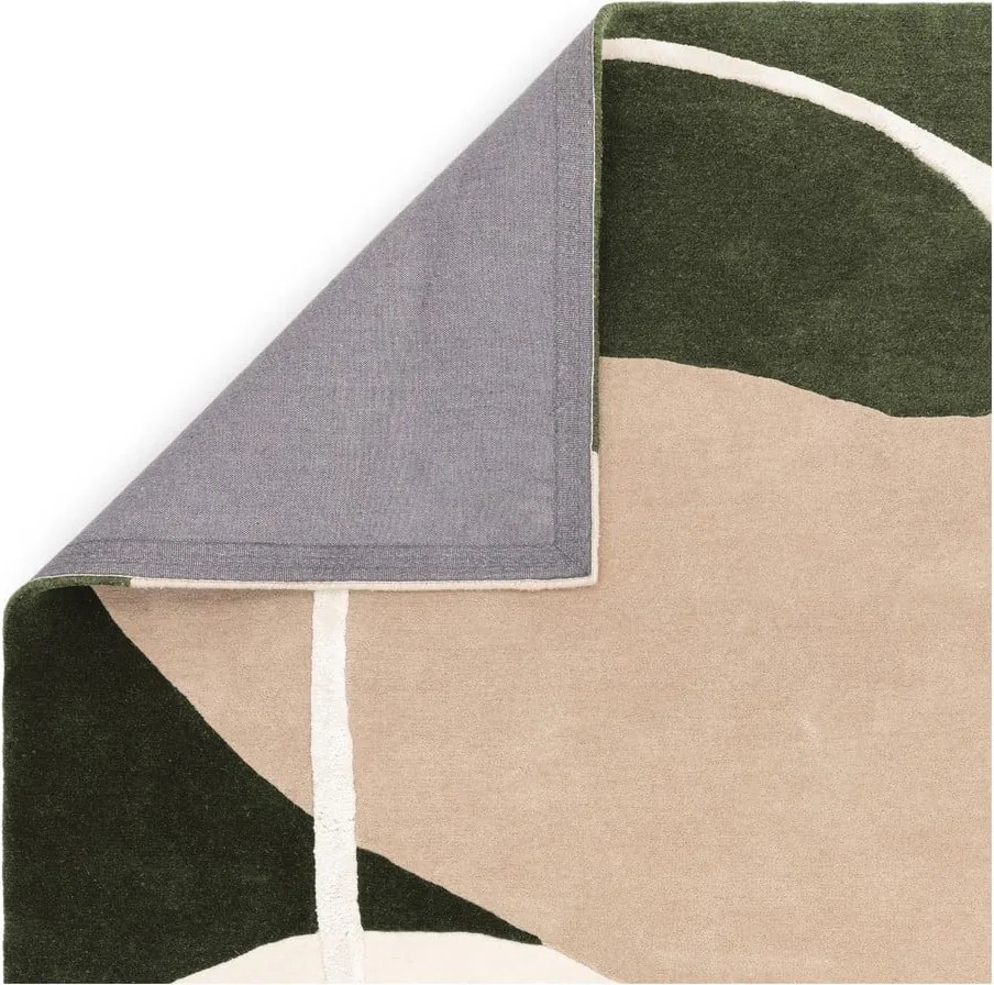 Zielony wełniany dywan tkany ręcznie 200x300 cm Matrix – Asiatic Carpets