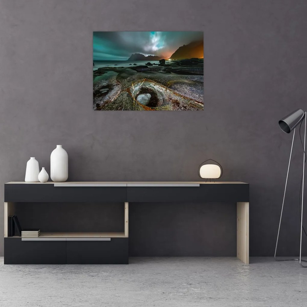Obraz - Scena nocna (70x50 cm)