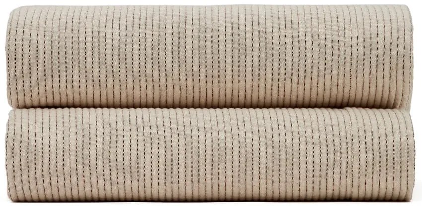 Beżowa bawełniana narzuta na łóżko dwuosobowe 180x250 cm Bedar – Kave Home