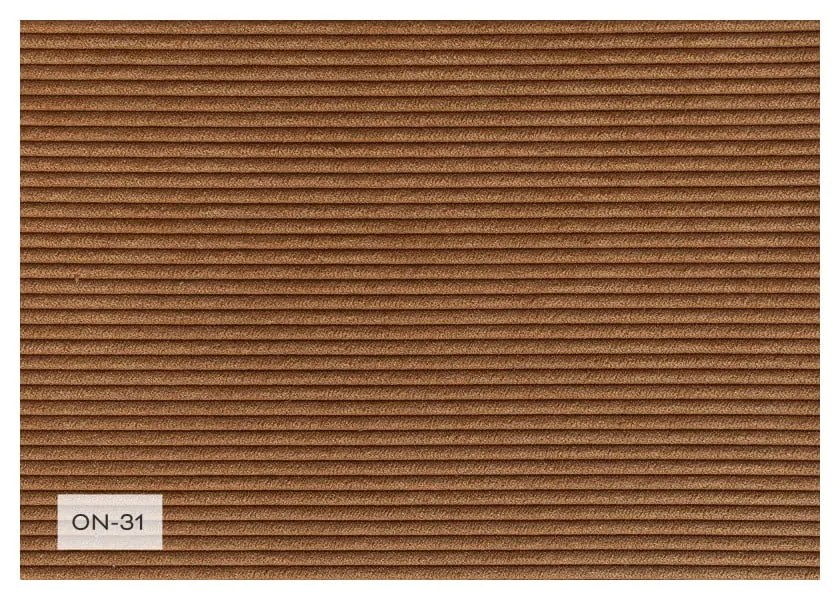 Ceglasty sztruksowy rozkładany narożnik (prawostronny/w kształcie litery U) Lazy Lukka – Miuform