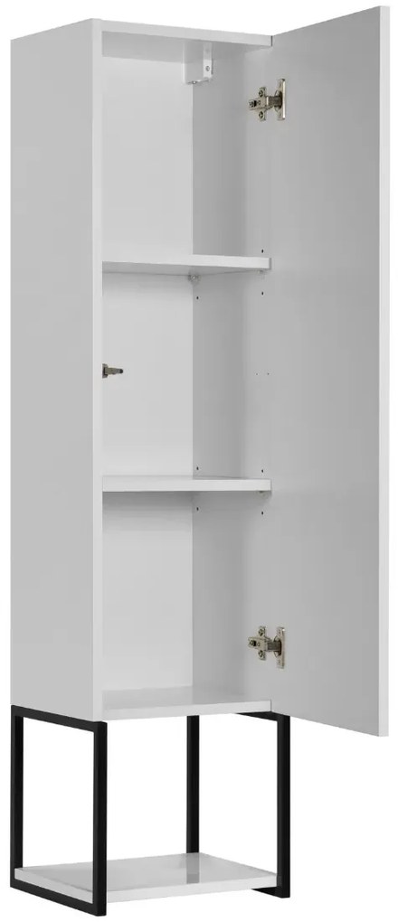 Szafka łazienkowa LOV 33 cm biały połysk wysoka  KROFAM