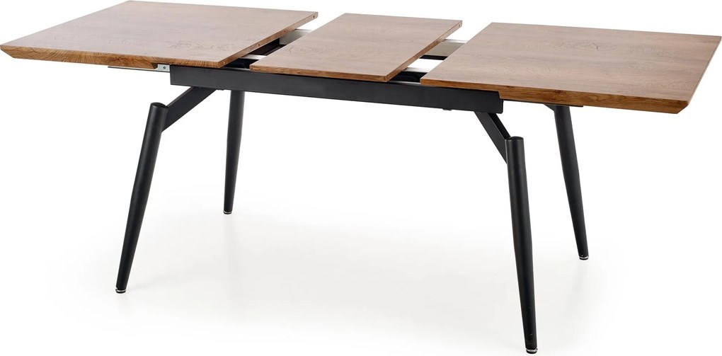 Loftowy stół z rozkładanym blatem na czterech nogach Cambell