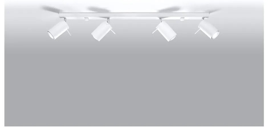 Biała lampa sufitowa Nice Lamps Etna 4L