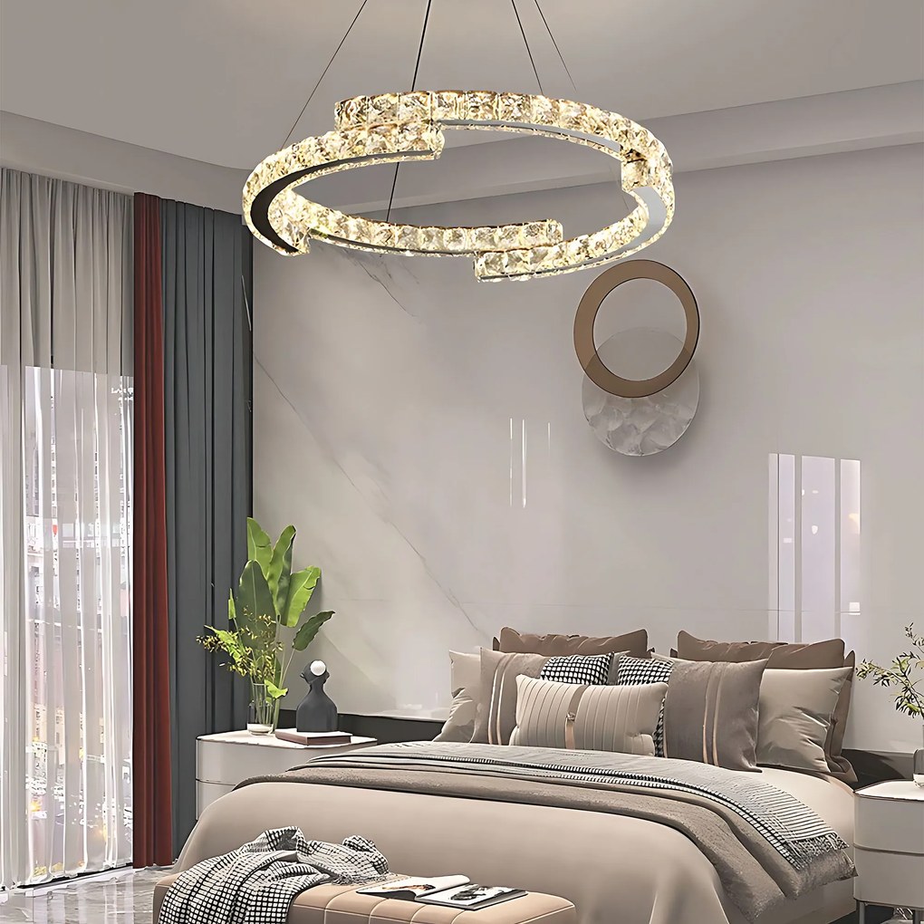LAMPA SUFITOWA WISZĄCA LED APP1770-CP CHROM 60cm