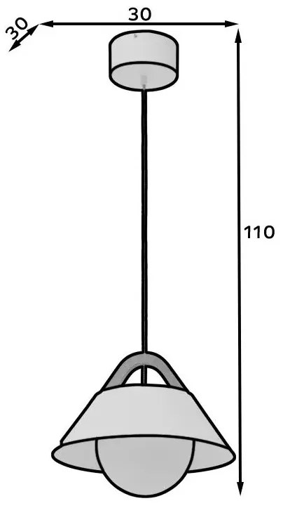 Lampa wisząca ALMITARA I biała ELTAP