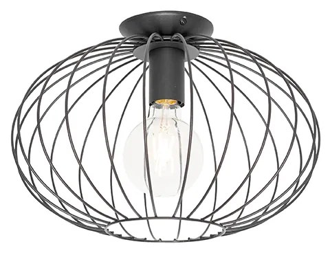 Industrialna lampa sufitowa czarna - Margarita