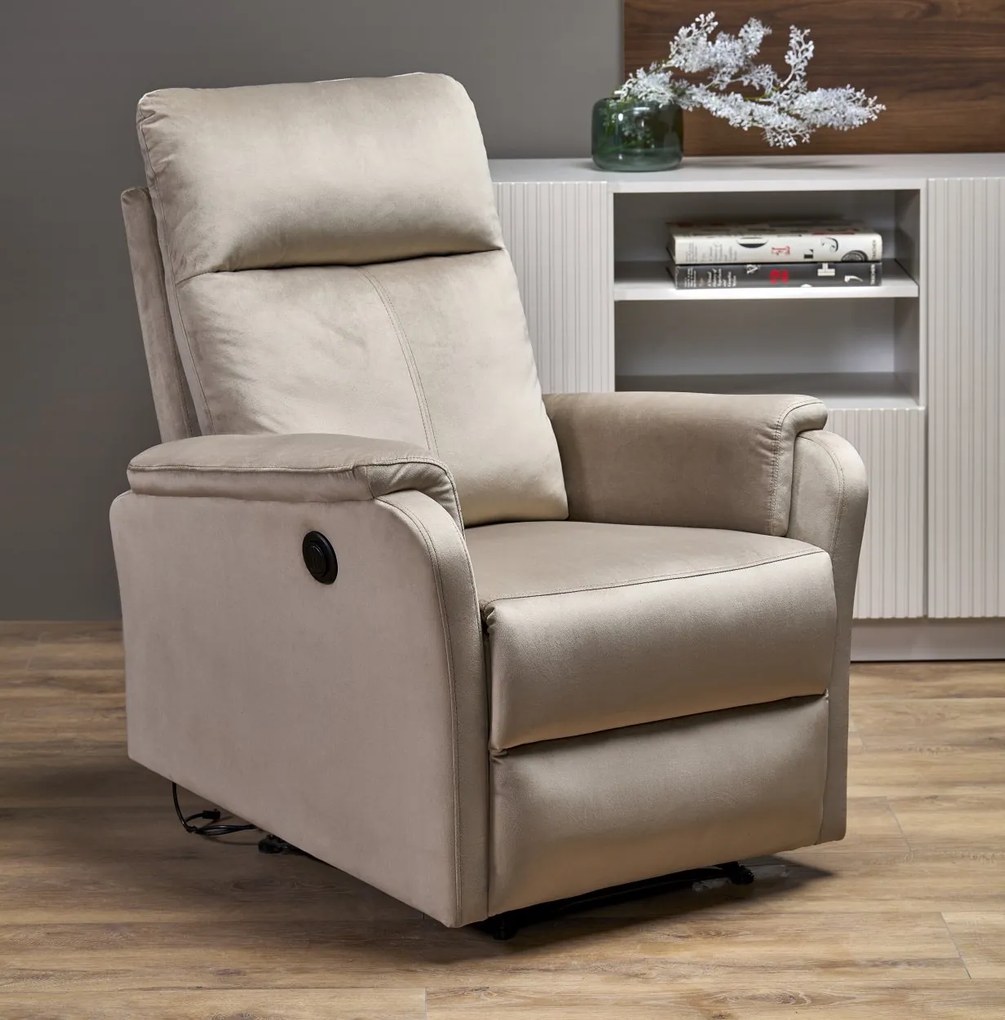 Fotel rozkładany elektrycznie Crocus Halmar