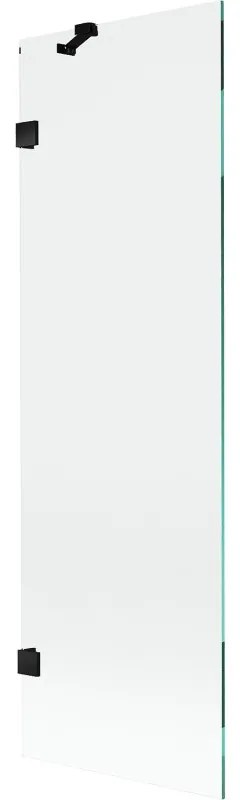 Mexen Lunar parawan nawannowy 1-skrzydłowy 60 x 150 cm, transparent, czarny - 897-060-000-70-00