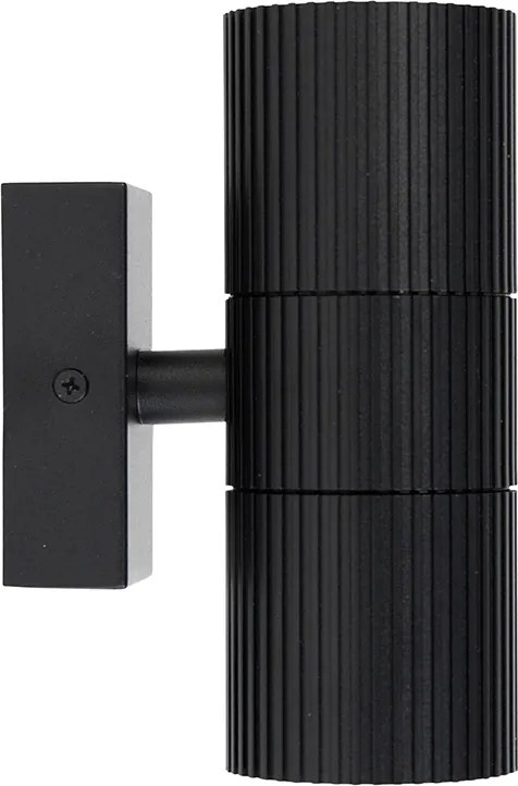 Przemysłowy kinkiet zewnętrzny czarny 2-punktowy IP44 - Vigo