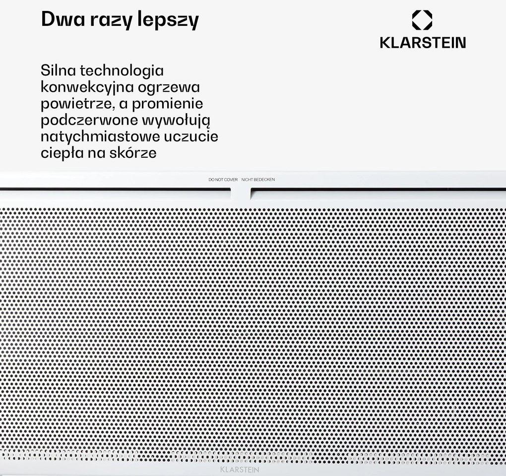 Klarstein HotSpot Wave 2000W 20m² Konwektor Biały