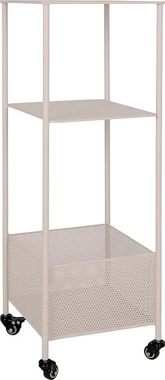 Wózek Torres, Beżowy, 35x35x100 cm, Kendra Home