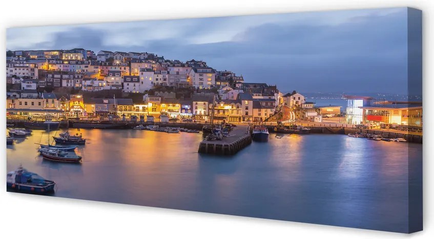 Zdjęcie na płótnie Nocny Rejs przy Mieście