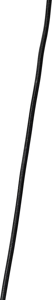 Lampa wisząca złota z bursztynowym szkłem 23 cm owalna 3-światłowa - Kevin