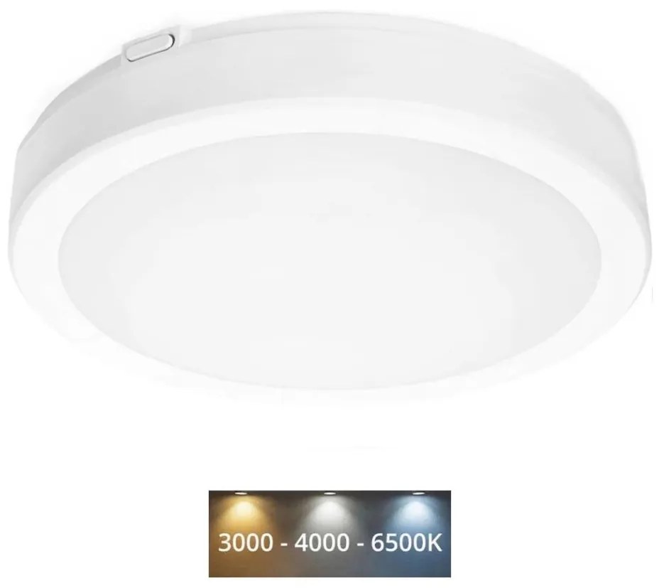 LED Plafon łazienkowy NAIROS LED/24W/230V 3000/4000/6500K IP65 biały