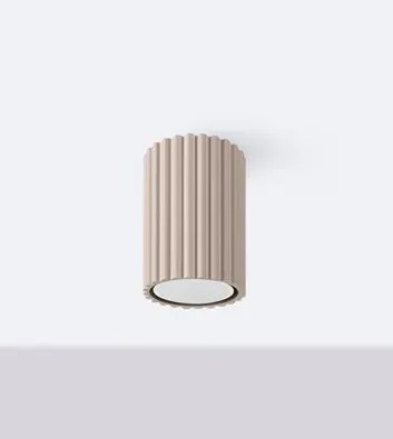 Ryflowany plafon w kolorze taupe  E9-L05