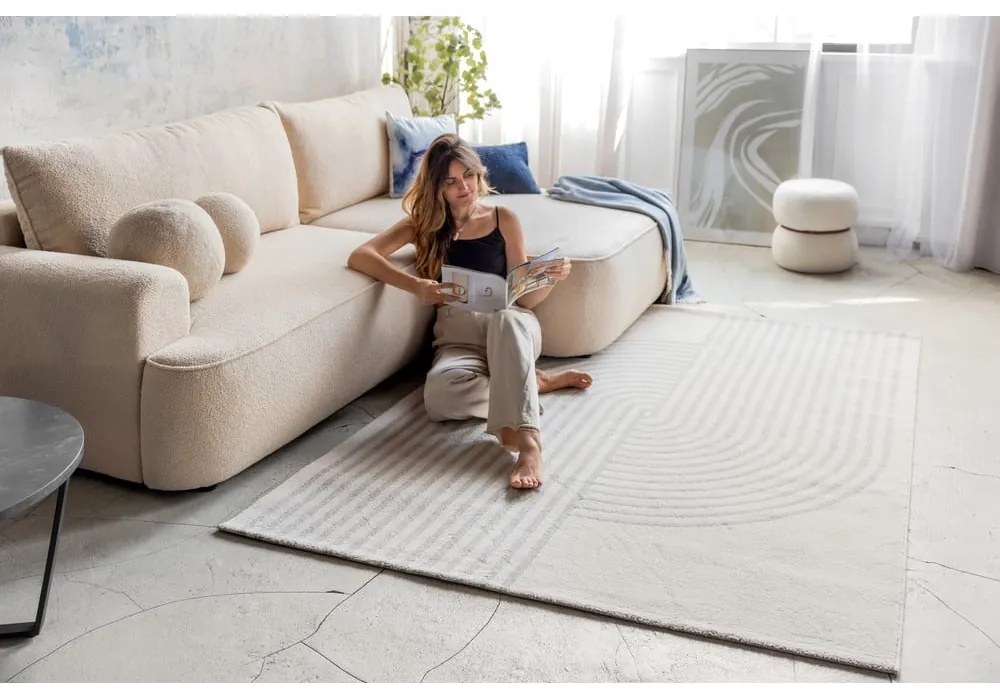 Szaro-kremowy dywan 80x150 cm Zen – Universal