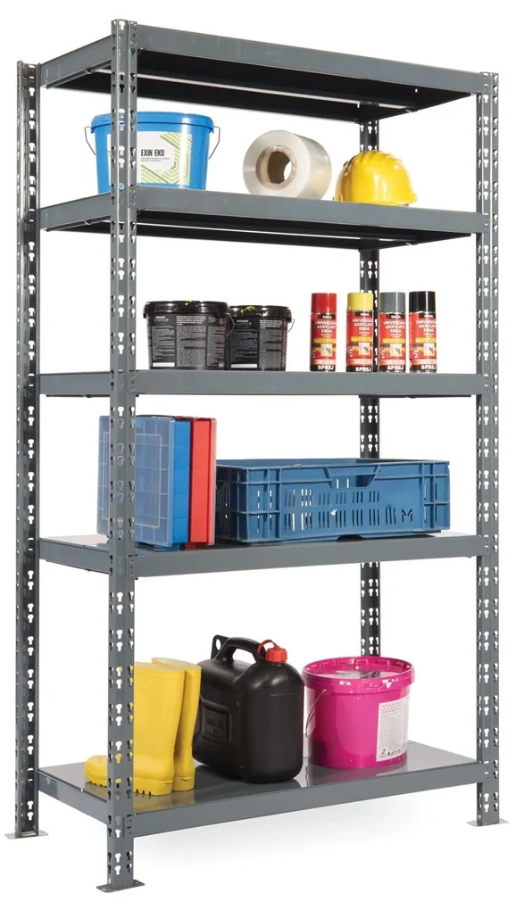 Regał półkowy 1+1 GRATIS, 1800x1600x600 mm, 5 półek, nośność półki 200 kg, podstawowy