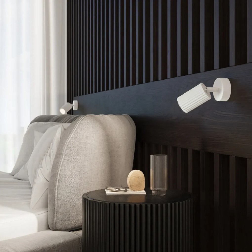 Listwa oświetleniowa 3-punktowa KARBON 3L biała ryflowana SOLLUX  LIGHTING