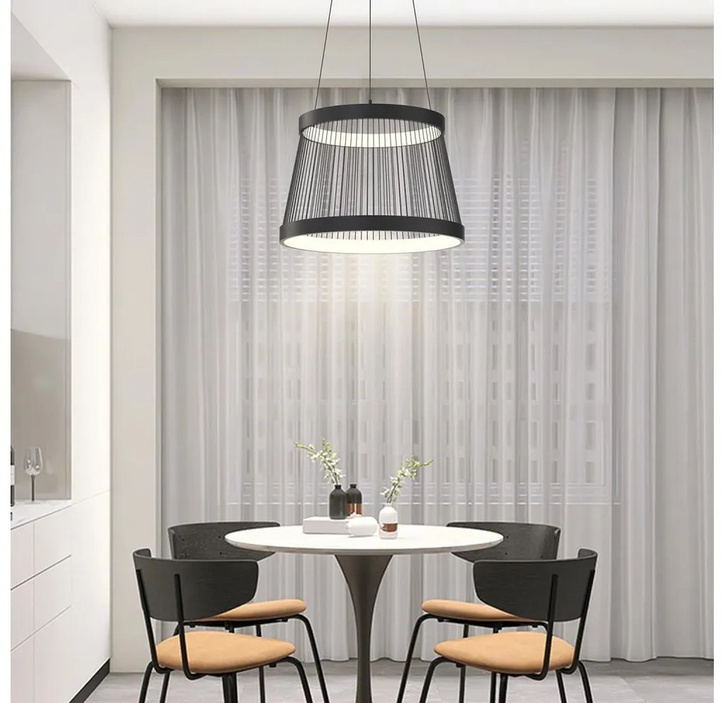 ONLI - LED Żyrandol na lince MATE LED/40W/230V 4000K czarny