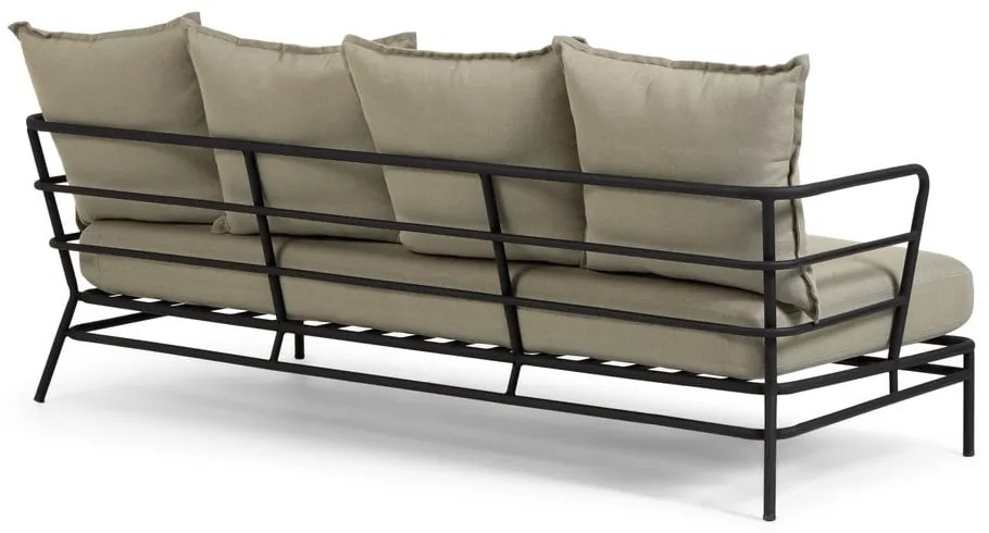 Beżowa sofa ogrodowa z metalową konstrukcją Kave Home Mareluz