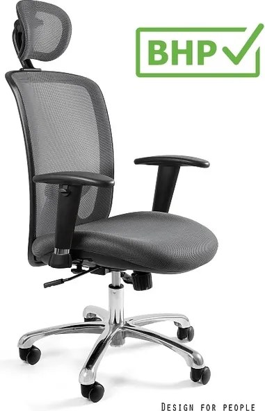 Ergonomiczny fotel biurowy Expander, tkanina kolor, zgodny z normą BHP
