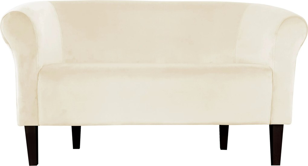 Sofa Milo tkanina Welur wygodna sofa tapicerowana do salonu i poczekalni : Kolor nogi - Venge, Kolor tkaniny - VELVET - MG50, Typ tkaniny - Velvet, Wysokość nogi - 20 cm