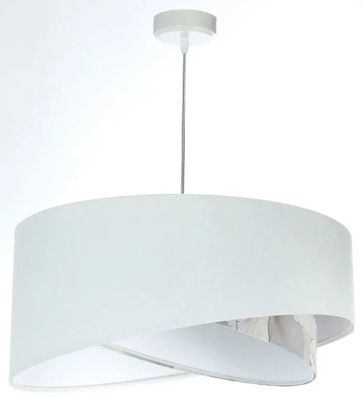 Biało-złota asymetryczna lampa wisząca F8-C05