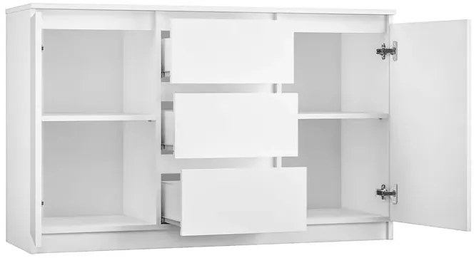 Biała długa komoda 200 cm S3-S94