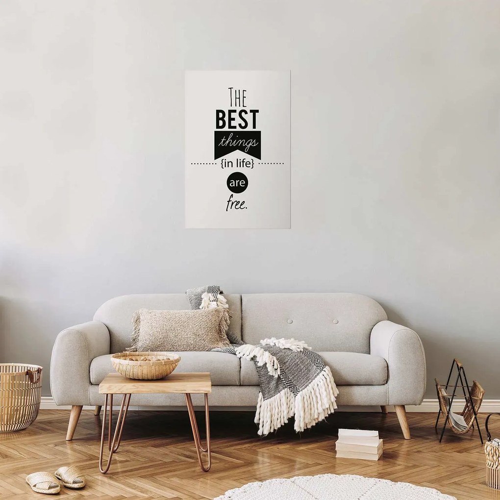 Plakat Best things in life 21x30 cm bez ramy z marginesem ARTGEIST B