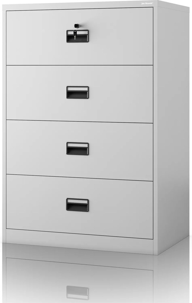 Szafa kartotekowa metalowa szara, 900x1320x600 mm: SARA XL V4