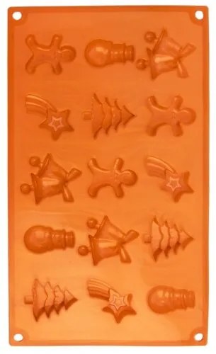 Orion Silikonowa forma do pieczenia Święta, pomarańczowy