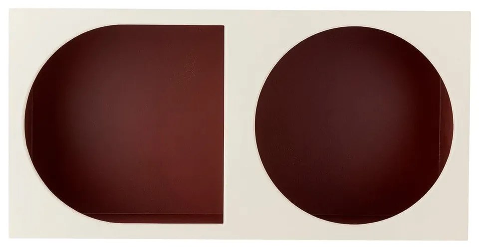 Czerwono-biały regał ścienny 30x60 cm Graphia – Bloomingville