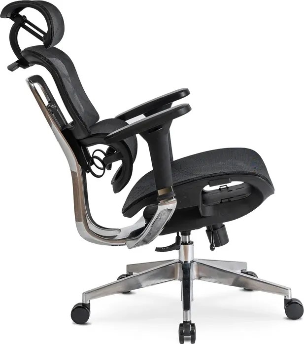 Fotel Biurowy Ergonomiczny Obrotowy NINO Czarny Nowoczesny